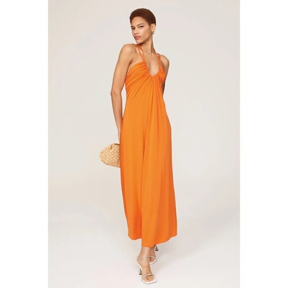 Jonathan Simkhai Hayes Dress Orange Womens Size Large - Picture 2 of 13